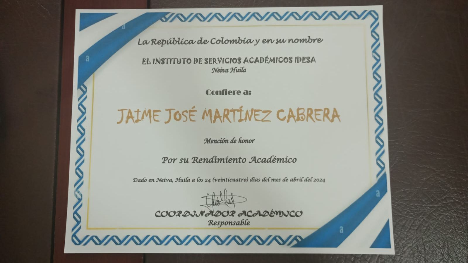 Menciones de Honor para nuestros Alumnos Idesistas - Imagen 5